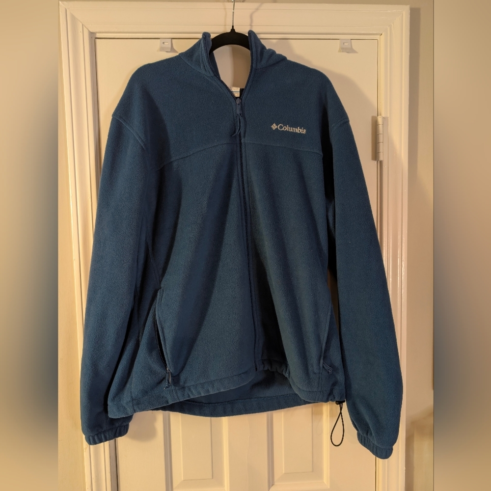 Columbia Sportswear Blue Full-Zip Fleece Jacket (XL)